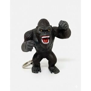 Jada Toys King Kong Keychain Black Gorilla Figure Fierce Pose Collectible